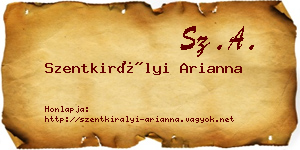 Szentkirályi Arianna névjegykártya